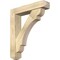 Ekena Millwork Olympic Craftsman Rough Sawn Bracket w/ Offset Brace, Douglas Fir, 6"W x 28"D x 32"H BKT0604X28X32OLY04RDF - alternate 1